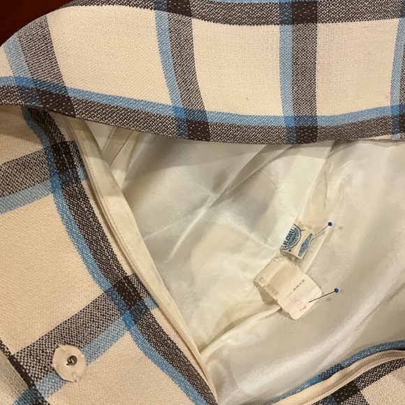 1960’s I. Magnin Wool Plaid Coat/Dress ILGWU Union Made – Excellent Exterior - Picture 8 of 8